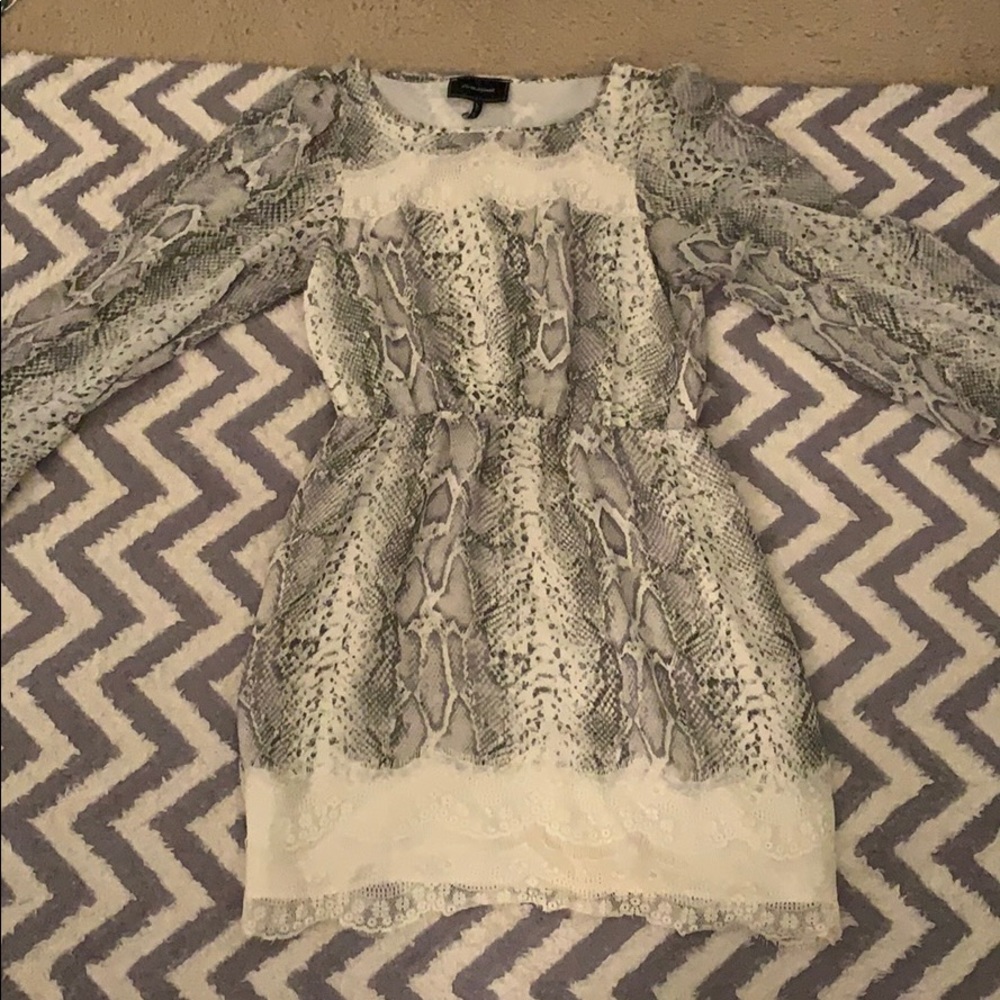 Size UK 12 long sleeved dress double layered